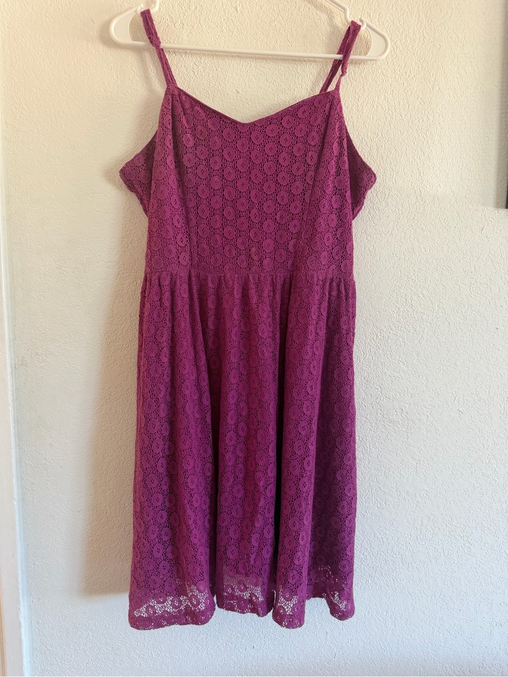 Mossimo Supply Co. Purple Lace Midi Dress